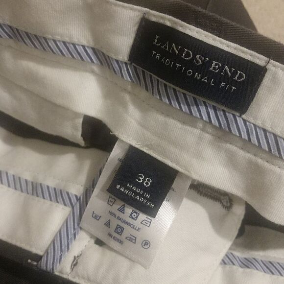 Land's End Chino Size 38 x32 Charcoal Grey - Picture 3 of 6